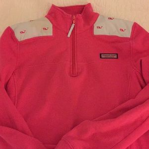 Pink Vineyard Vines Shep shirt with pink whales